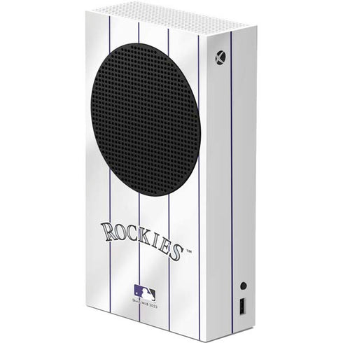 MLB Colorado Rockies Home Jersey Xbox Series S Console Skin